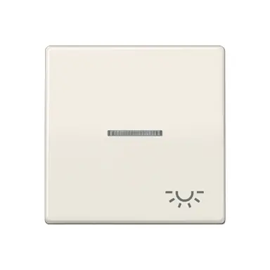 JUNG AS 591 KO5L schakelwip met lichtsymbool en controlevenster AS500 creme