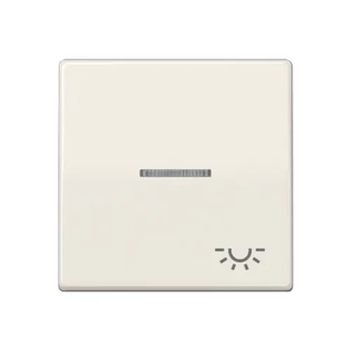 JUNG AS 591 KO5L schakelwip met lichtsymbool en controlevenster AS500 creme