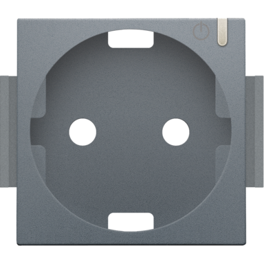 Niko 220-66930 afwerkingsset geconnecteerde wandcontactdoos blue grey coated