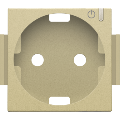 Niko 221-66930 afwerkingsset geconnecteerde wandcontactdoos gold coated