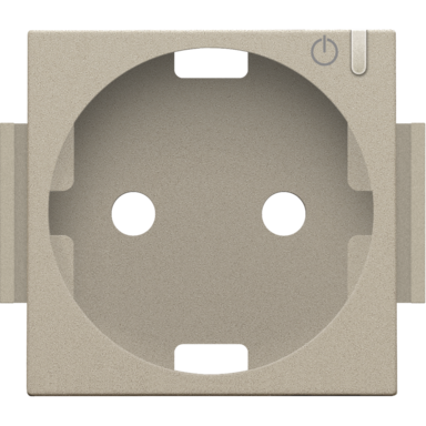 Niko 157-66930 afwerkingsset geconnecteerde wandcontactdoos champagne coated