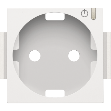 Niko 154-66930 afwerkingsset geconnecteerde wandcontactdoos white coated