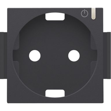 Niko 122-66930 afwerkingsset geconnecteerde wandcontactdoos anthracite coated