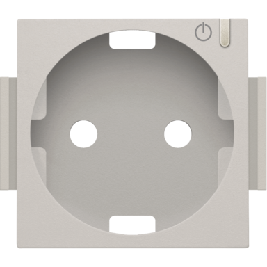 Niko 102-66930 afwerkingsset geconnecteerde wandcontactdoos light grey