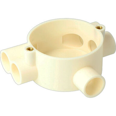 Attema AT2205 lasdoos Top T-doos 16mm creme 2 links - 2 rechts - 1 onder