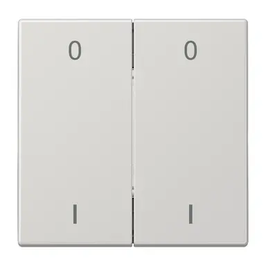 JUNG ENO LS 995-01 LG EnOcean draadloze wandzender 4-kanaals met symbolen 0-1 LS990 lichtgrijs