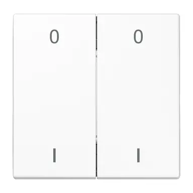 JUNG ENO LS 995-01 WW EnOcean draadloze wandzender 4-kanaals met symbolen 0-1 LS990 alpine wit