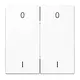 JUNG ENO LS 995-01 WW EnOcean draadloze wandzender 4-kanaals met symbolen 0-1 LS990 alpine wit