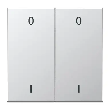 JUNG ENO AL 2995-01-L EnOcean draadloze wandzender 4-kanaals met symbolen 0-1 LS990 aluminium