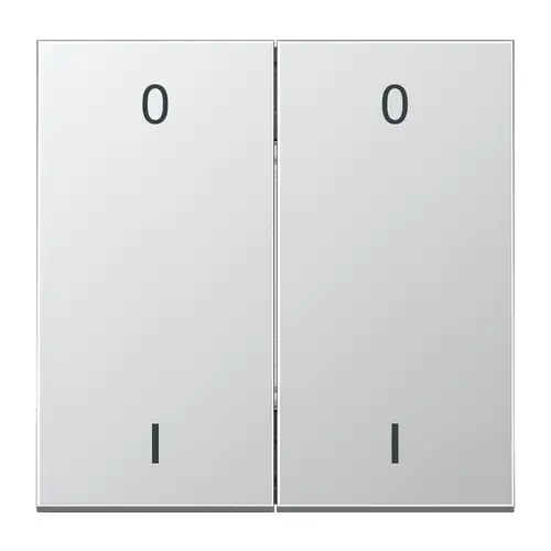 JUNG ENO AL 2995-01-L EnOcean draadloze wandzender 4-kanaals met symbolen 0-1 LS990 aluminium