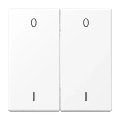 JUNG ENO LS 995-01 WWM EnOcean draadloze wandzender 4-kanaals met symbolen 0-1 LS990 sneeuwwit mat