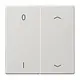 JUNG ENO LS 995 P01 LG EnOcean draadloze wandzender 4-kanaals met 0-1 en pijlsymbolen LS990 lichtgrijs