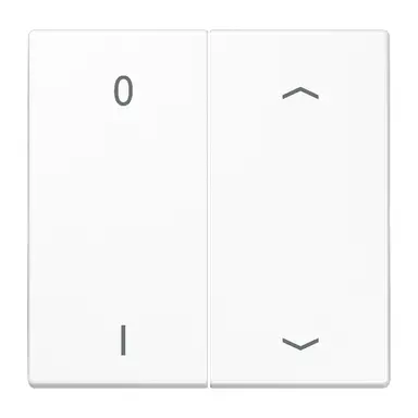 JUNG ENO LS 995 P01 WW EnOcean draadloze wandzender 4-kanaals met 0-1 en pijlsymbolen LS990 alpine wit