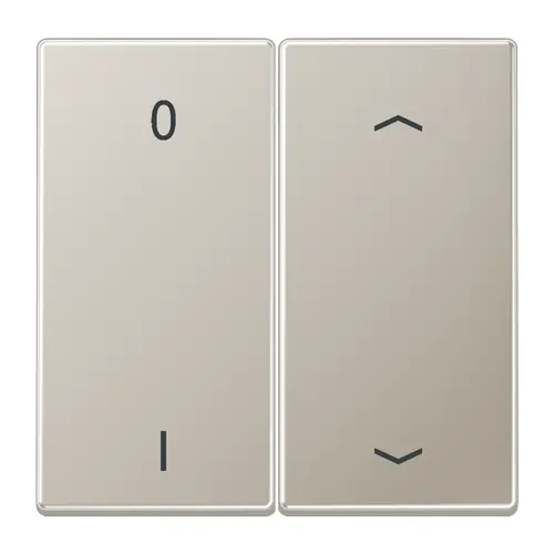 JUNG ENO ES 2995 P01-L EnOcean draadloze wandzender 4-kanaals met 0-1 en pijlsymbolen LS990 edelstaal