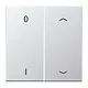 JUNG ENO AL 2995 P01-L EnOcean draadloze wandzender 4-kanaals met 0-1 en pijlsymbolen LS990 aluminium