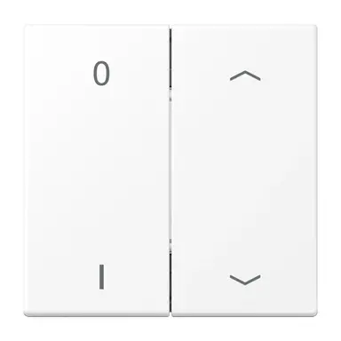 JUNG ENO LS 995 P01 WWM EnOcean draadloze wandzender 4-kanaals met 0-1 en pijlsymbolen LS990 sneeuwwit mat