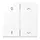 JUNG ENO LS 995 P01 WWM EnOcean draadloze wandzender 4-kanaals met 0-1 en pijlsymbolen LS990 sneeuwwit mat