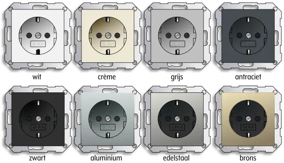 Gira basiselementen kleuren