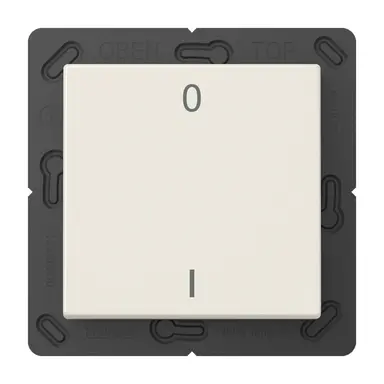 JUNG ENO A 590-01 EnOcean draadloze wandzender 2-kanaals met symbolen 0-1 A-range creme