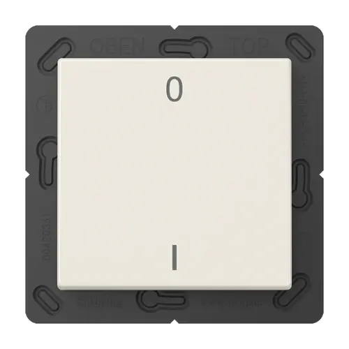 JUNG ENO A 590-01 EnOcean draadloze wandzender 2-kanaals met symbolen 0-1 A-range creme