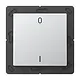 JUNG ENO A 590-01 AL EnOcean draadloze wandzender 2-kanaals met symbolen 0-1 A-range aluminium