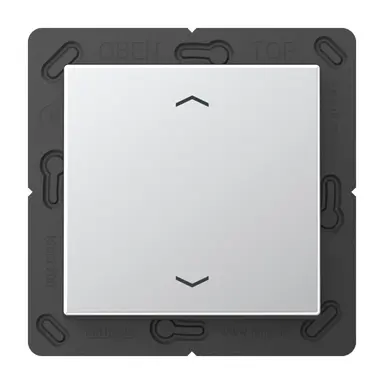 JUNG ENO A 590 P AL EnOcean draadloze wandzender 2-kanaals met pijlsymbolen A-range aluminium