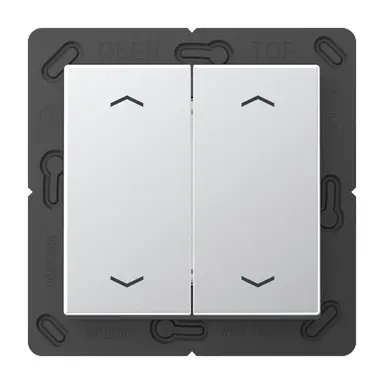 JUNG ENO A 595 MP AL EnOcean draadloze wandzender 4-kanaals met pijlsymbolen A-range aluminium