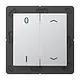JUNG ENO A 595 P01 AL EnOcean draadloze wandzender 4-kanaals met 0-1 en pijlsymbolen A-range aluminium