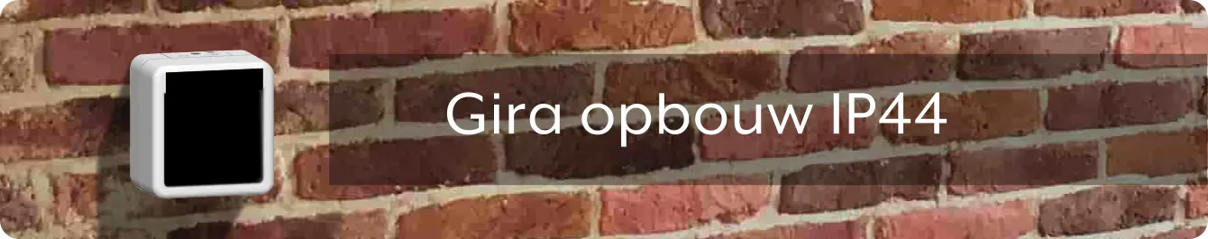 Gira opbouw IP44 schakelmataeriaal