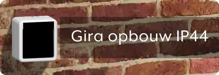 Gira opbouw IP44 schakelmataeriaal