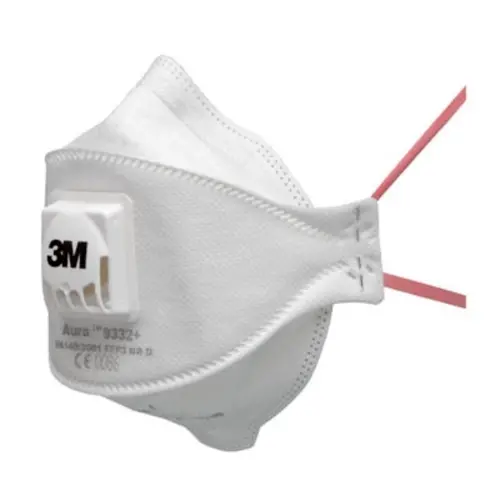 3M 9332+BULK Aura stofmasker met filter en uitademventiel FFP3