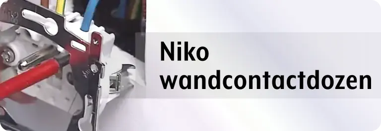 Niko wandcontactdoos / Niko stopcontact