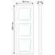 JUNG AS 583 WW afdekraam 3-voudig AS500 alpine wit