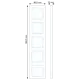 JUNG AS 585 WW afdekraam 5-voudig AS500 alpine wit