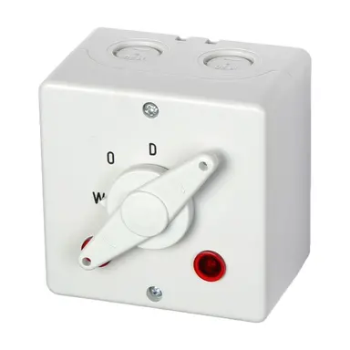 ASN WMSTU 20/2 wasmachineschakelaar tweepolig 20A grijs