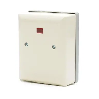 ASN BSO/i wasmachineschakelaar tweepolig met controlevenster 16A creme