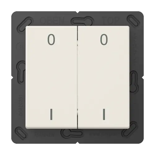 JUNG ENO A 595-01 EnOcean radiografische wandzender 4-kanaals met symbolen 0-1 A-range creme