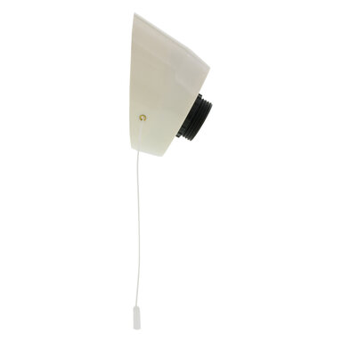 Corodex 2230747WI schroefrand met trekschakelaar E27 max 60 Watt schuin creme