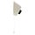 Corodex 2230747WI schroefrand met trekschakelaar E27 max 60 Watt schuin creme
