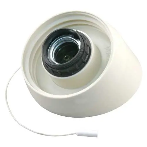 Corodex 2230747WI schroefrand met trekschakelaar E27 max 60 Watt schuin creme