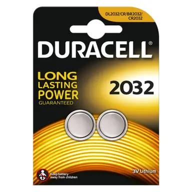 Duracell DL2032/2 knoopcel batterij lithium 3V CR2032 2 stuks