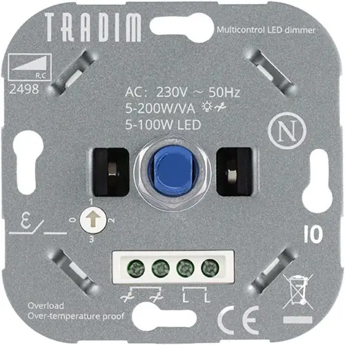 Tradim 2498 multicontrol LED-dimmer 5-100W