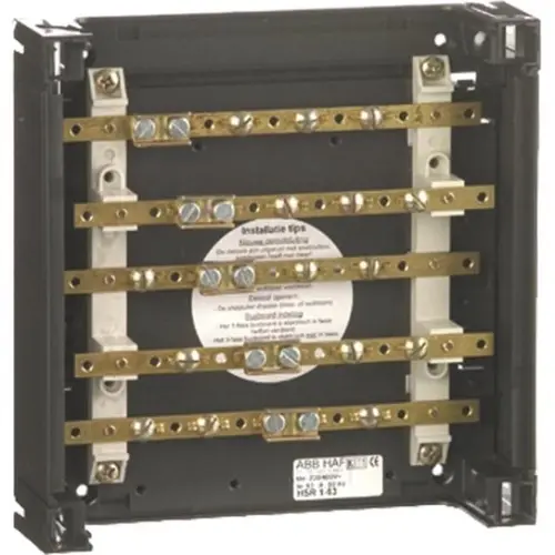 ABB Haf HSR1-63 Railkast Hafonorm 63A 5-rails 10x2mm