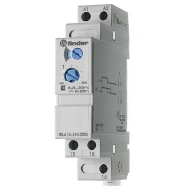 Finder 80.61.0.240.0000 tijdrelais enkele functie