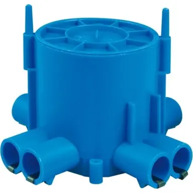 ABB Haf C75-G centraaldoos gietbouw wand/plafond 4 dubbele spruiten 16mm incl. deksel 75mm diep