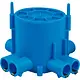 ABB Haf C75-G centraaldoos gietbouw wand/plafond 4 dubbele spruiten 16mm incl. deksel 75mm diep