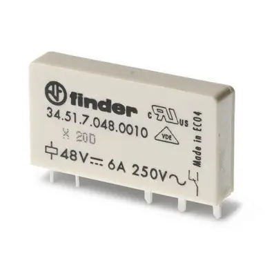 Finder 34.51.7.024.0010 hulprelais 6a 1w 24vdc