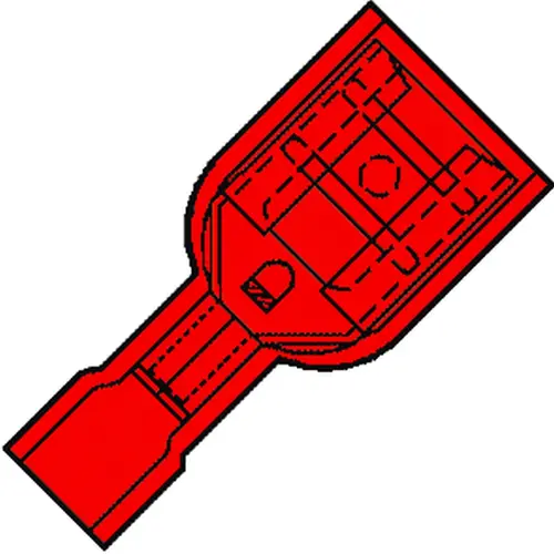Klemko IS 1504 FL-5-100-ny 156120 kabelschoen vlakbus 4.8 ro 1.5 ny 100st