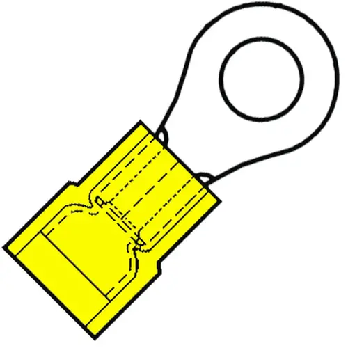 Klemko SP 4665 R-100-ny kabelsch ring m6ge 6mm nylon 100st