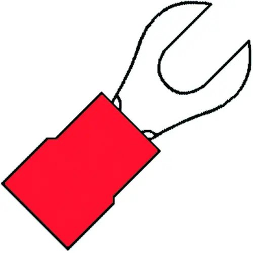 Klemko A 1543 G 100250 kabelschoen vork m4rd 1.5mm 100st